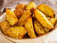 Рецепта Пресни уеджис картофи печени на фурна